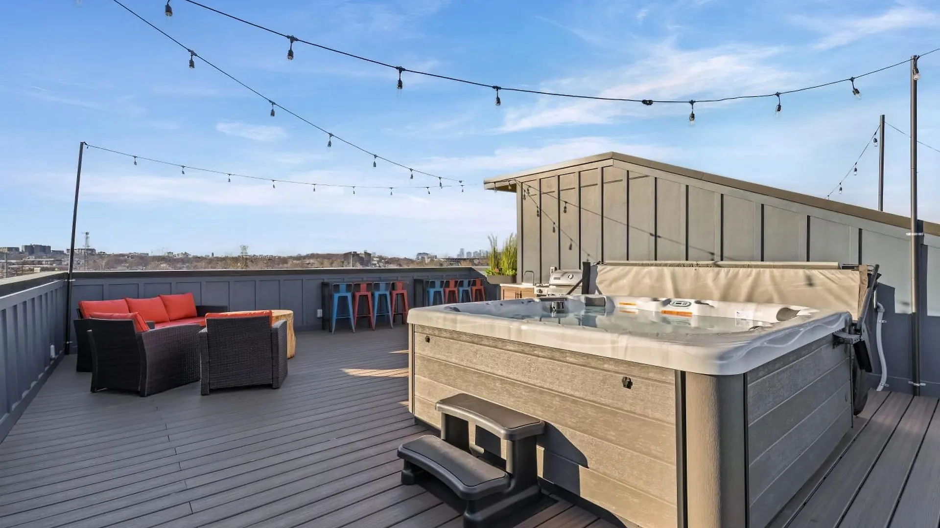 Feriehus Hot Tub Poker Pool Table & Rooftop City Mls View Nashville
